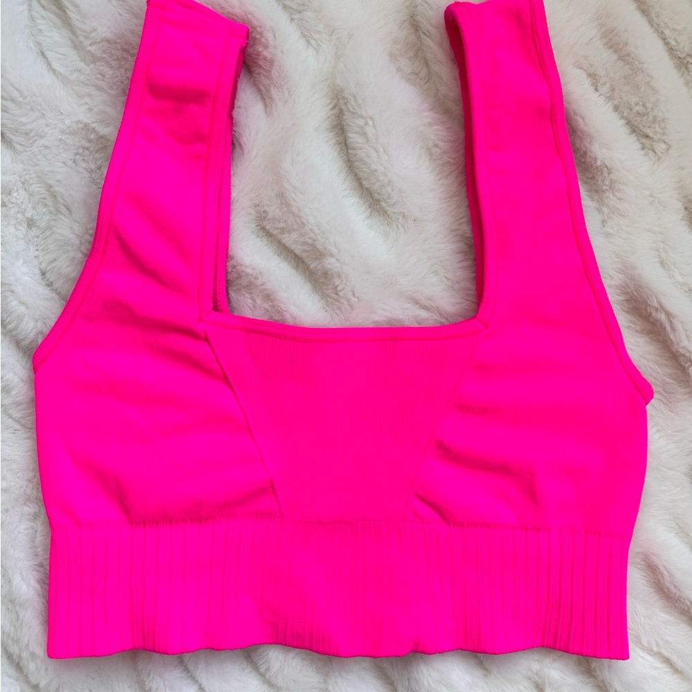 Vibrant Pink Sports Bra - Picture 7 of 9
